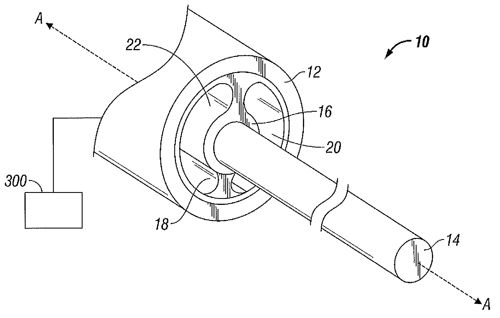 Thermally tuned coaxial cable for microwave antennas