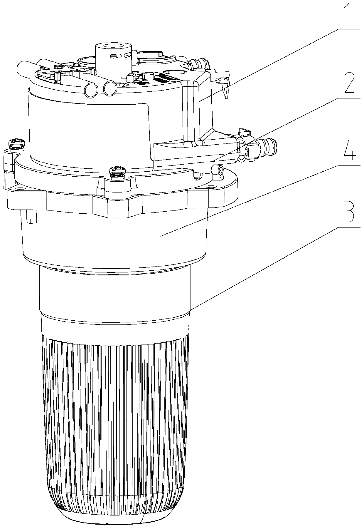 Funnel hand-held system and hand-held pressure coffee machine provided with same