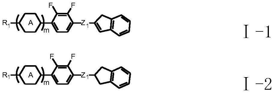 A compound containing an indene ring and a liquid crystal medium