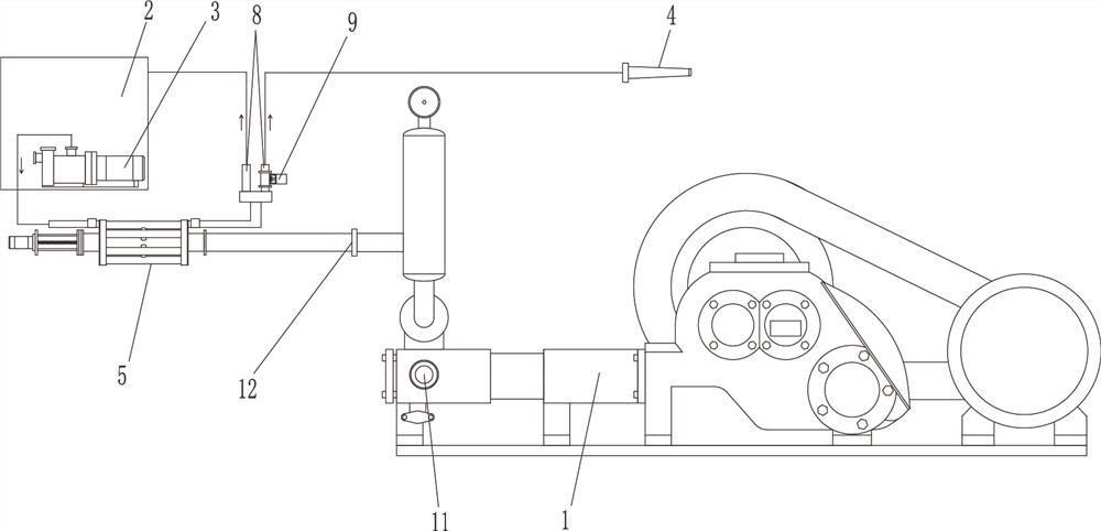 Anti-clogging mud pump and dredging method for automatically adjusting mud moisture content