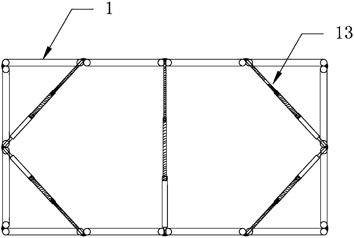 Simple, convenient and firm assembled limb protection fence