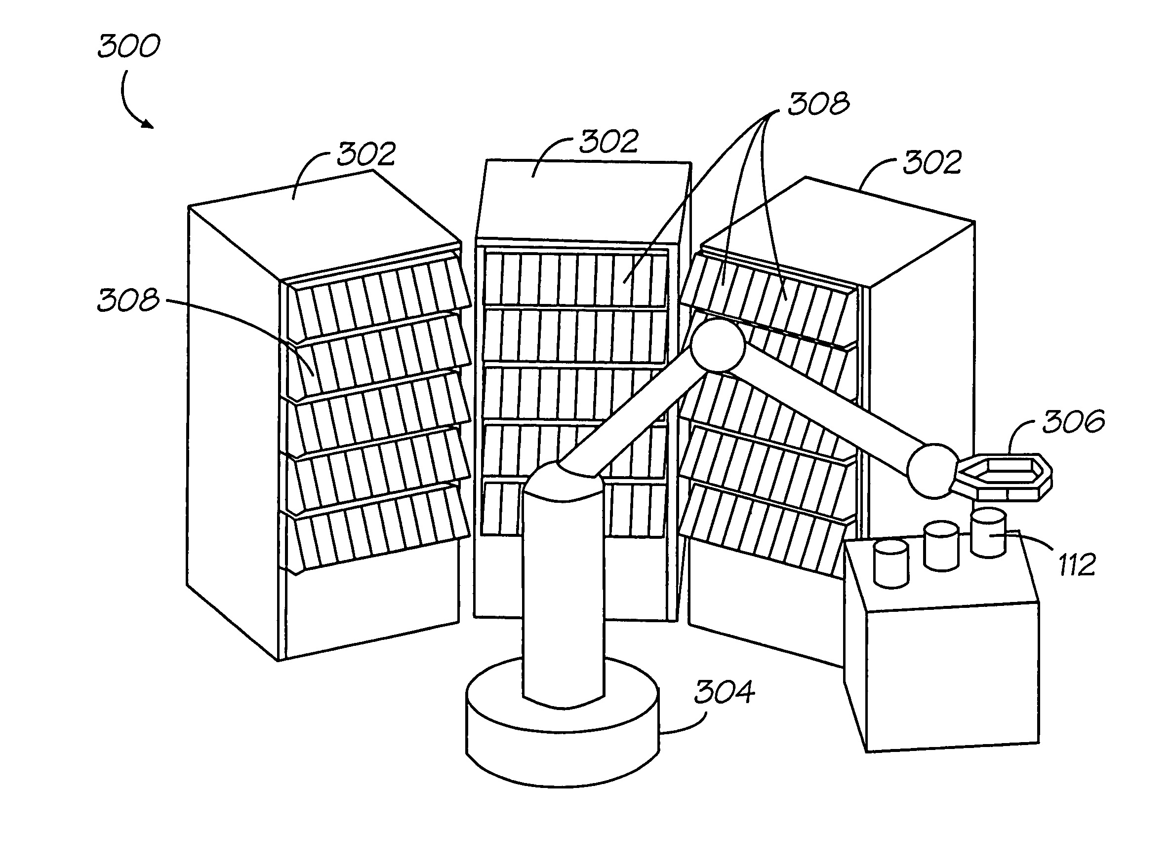 Robotic arm and method for using with an automatic pharmaceutical dispenser