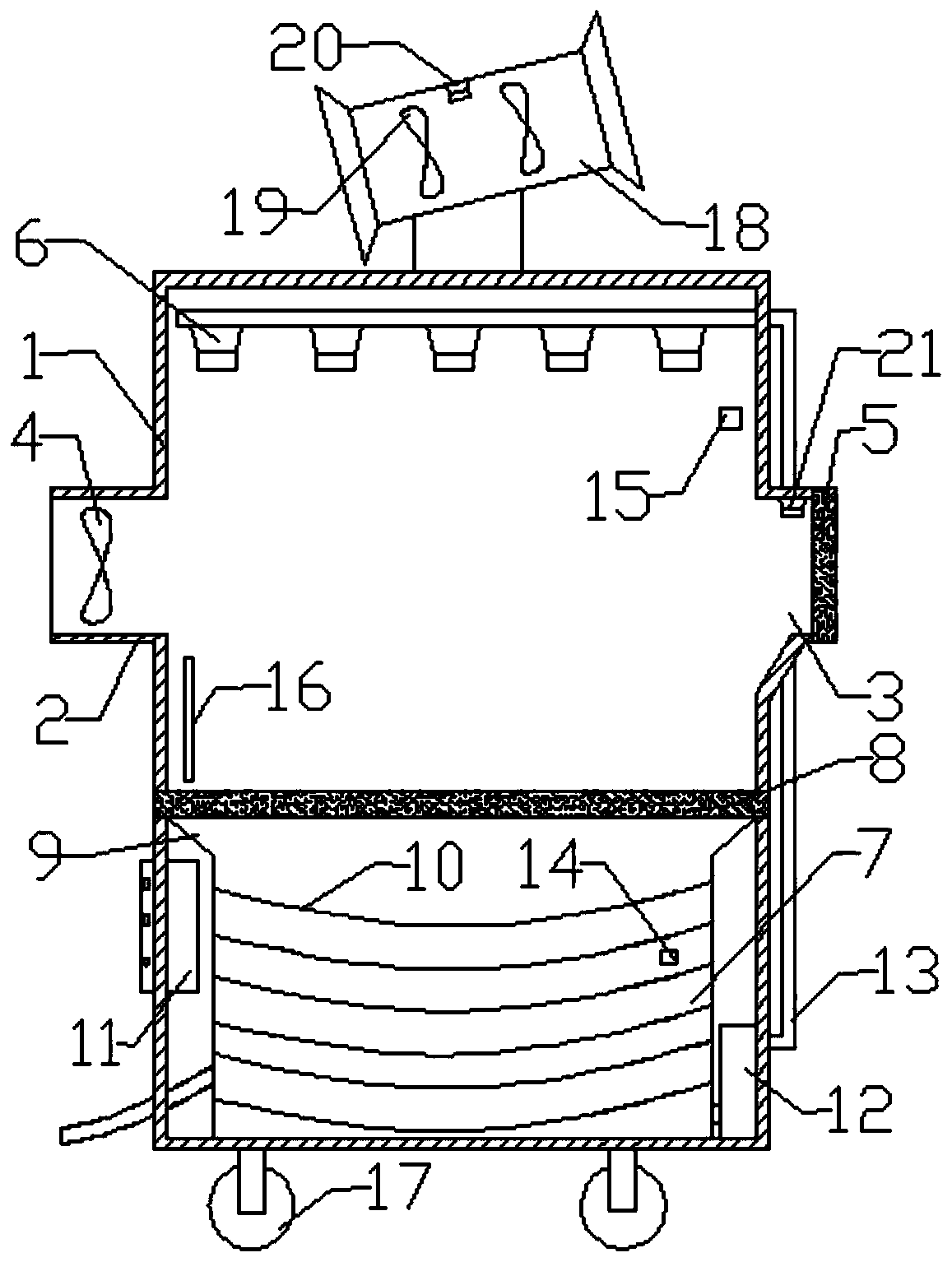 Dust removal device for building construction