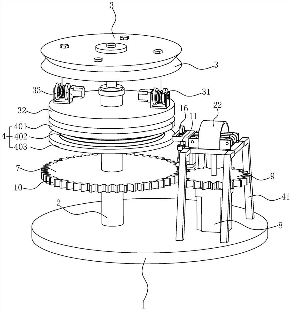 Steering device for tension pay-off construction and steering adjustment method