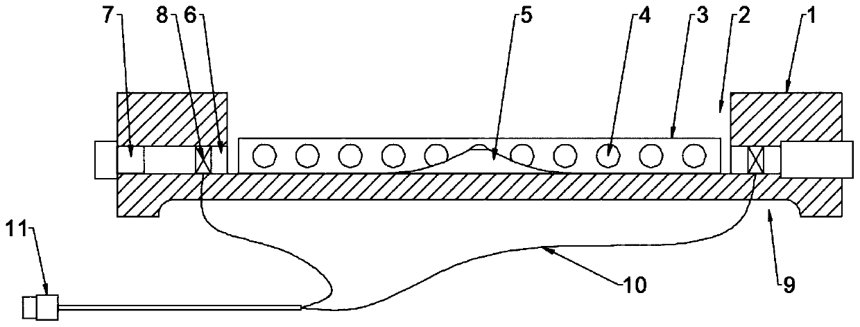 Computer heat dissipation base based on crosswind vertical blowing technology