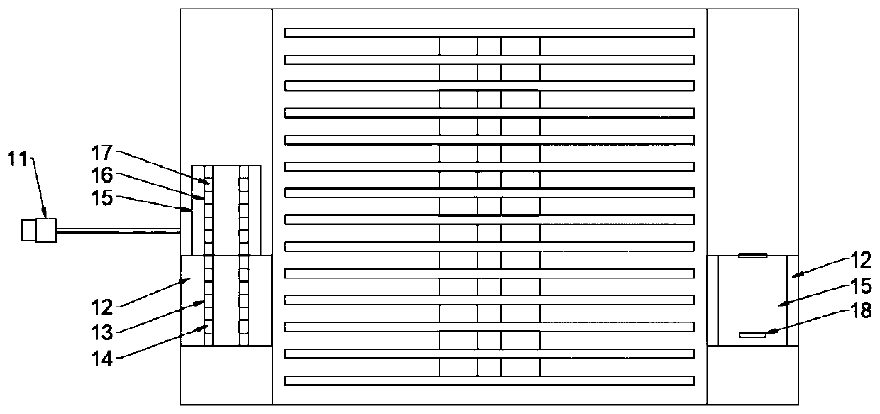 Computer heat dissipation base based on crosswind vertical blowing technology