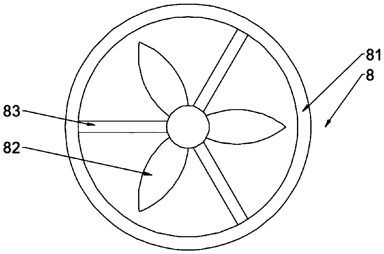 Computer heat dissipation base based on crosswind vertical blowing technology