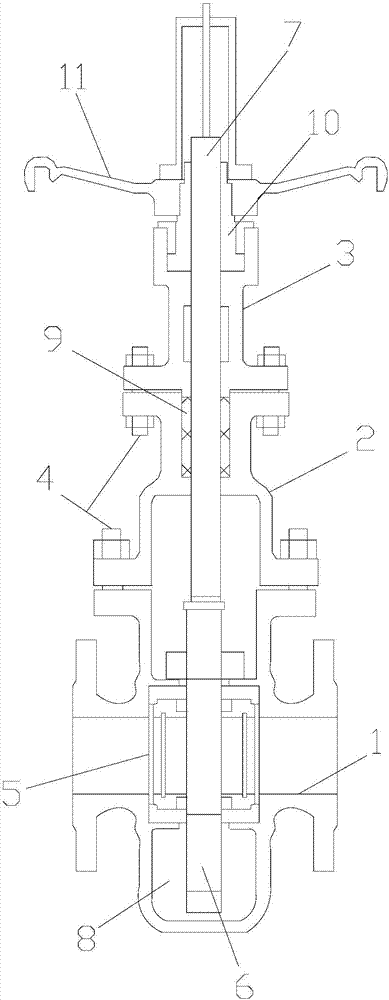 Flat gate valve with fire resistant function