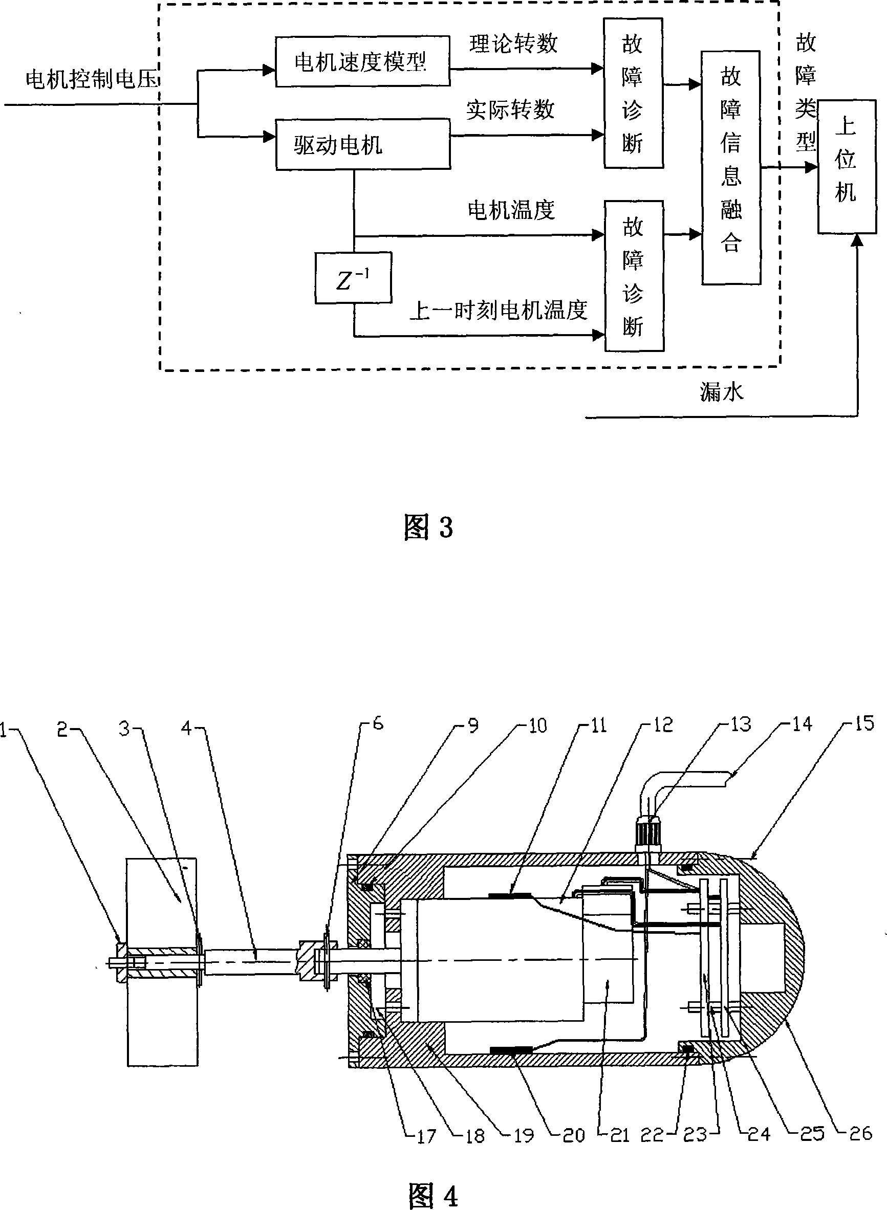 Underwater propeller thruster with self-diagnosing function