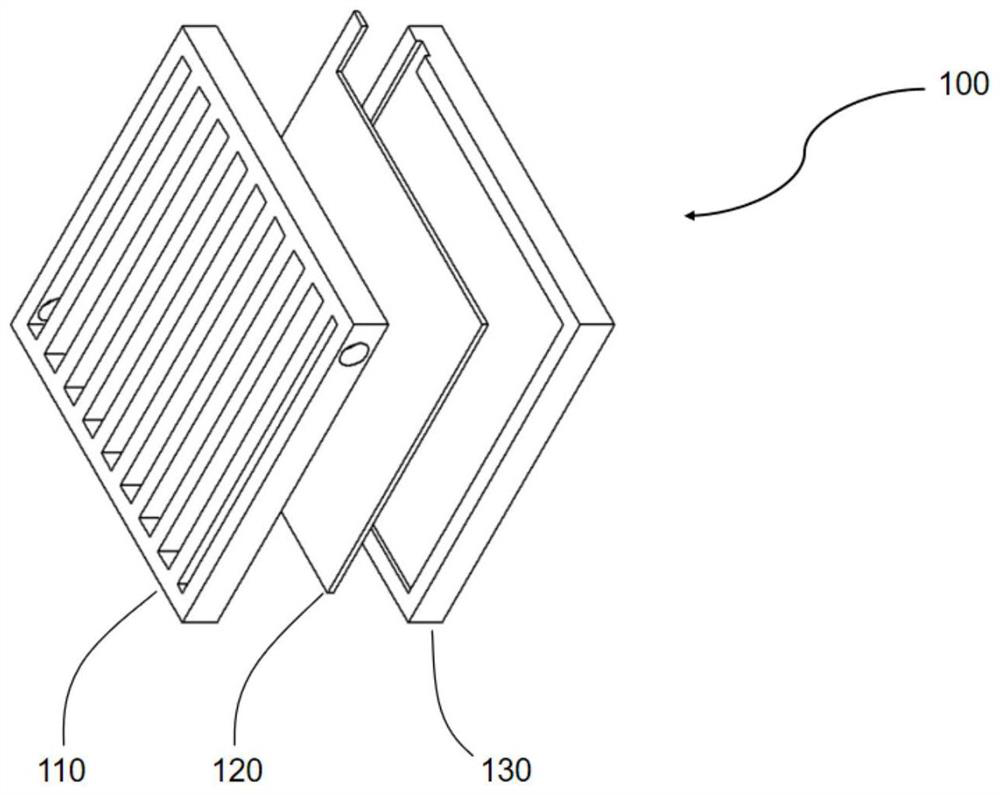 Zinc negative electrode provided with electrolyte flow distribution component and application thereof