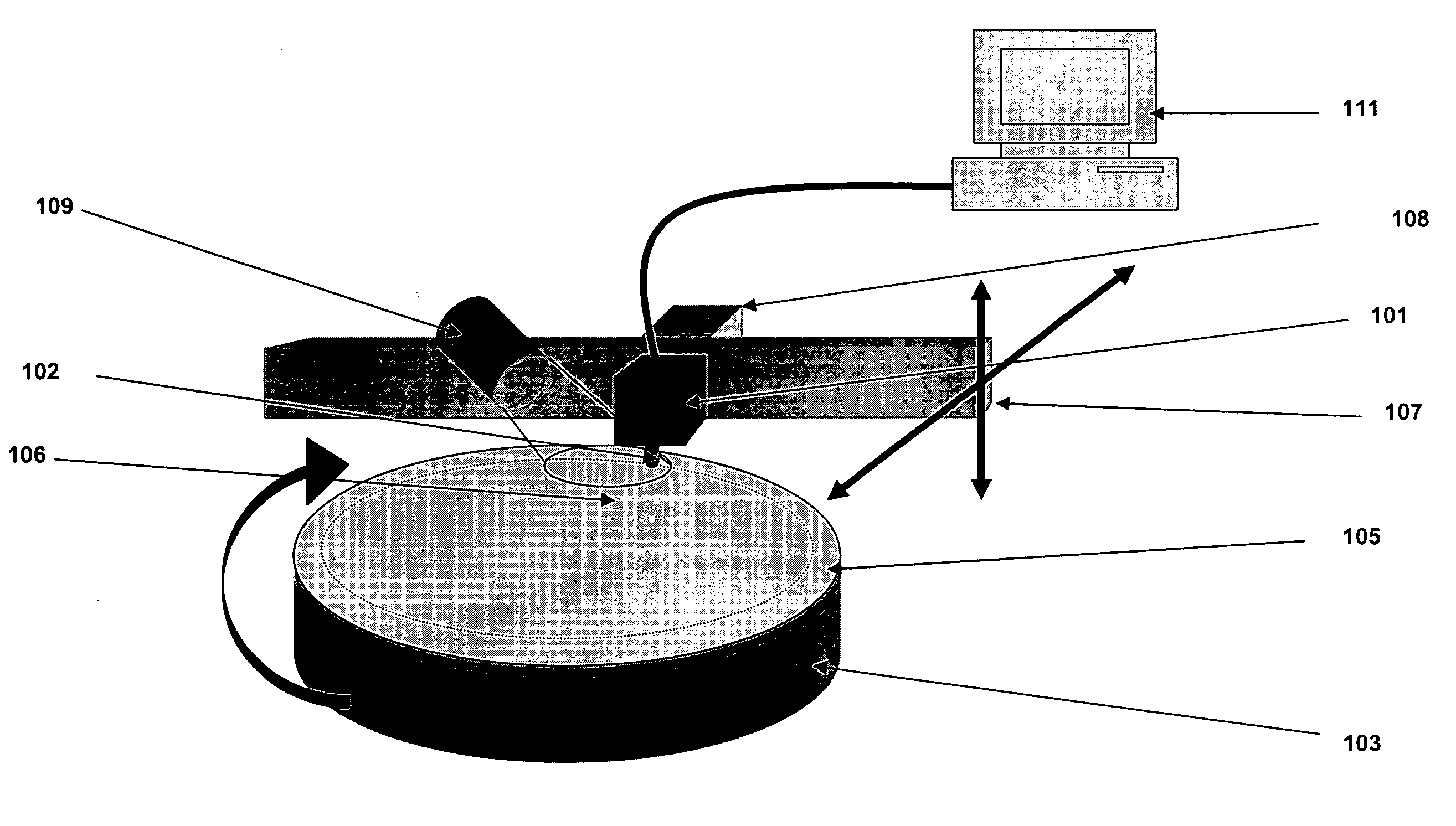 Semiconductor inspection system and apparatus utilizing a non-vibrating contact potential difference sensor and controlled illumination