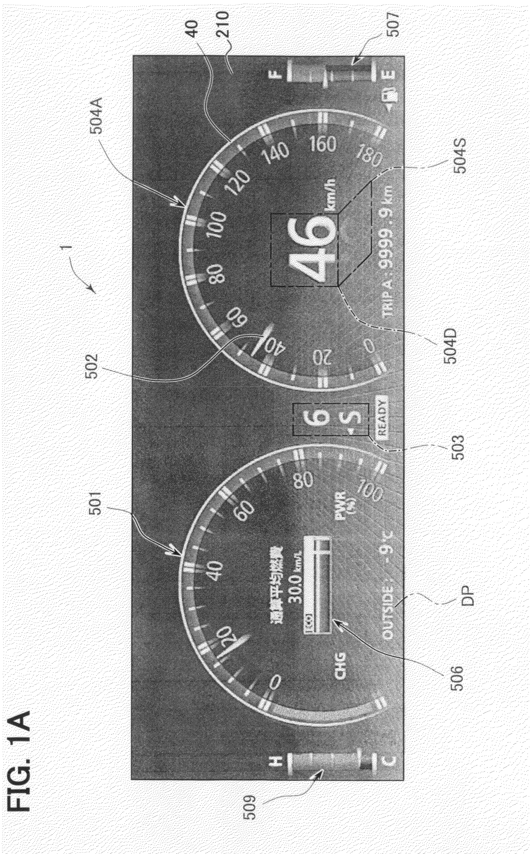 Vehicular meter unit and display device