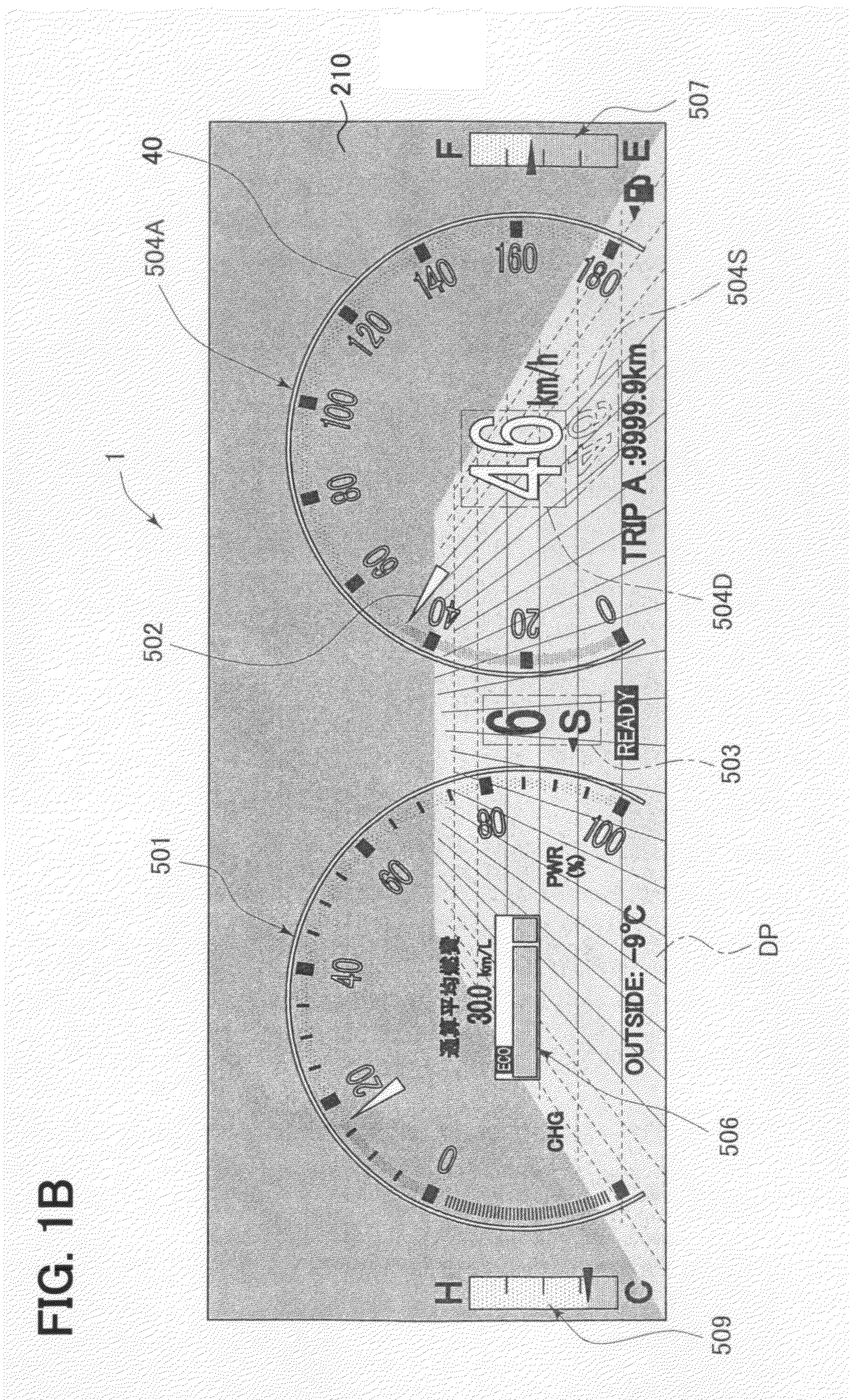 Vehicular meter unit and display device