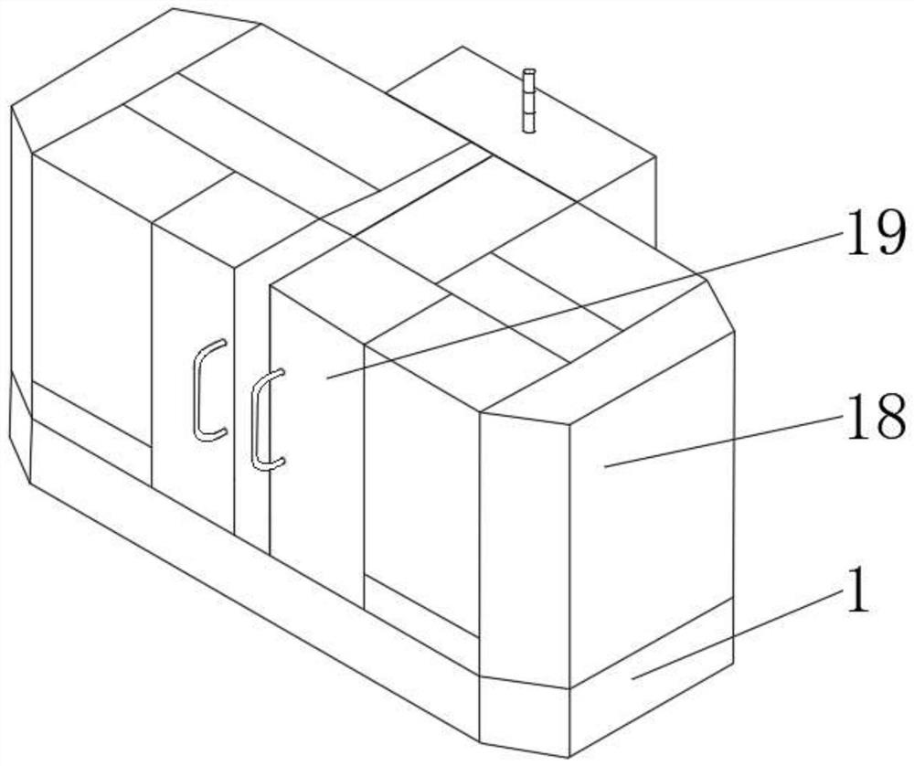 Vertical and horizontal double-pallet-changer type high-speed machining center