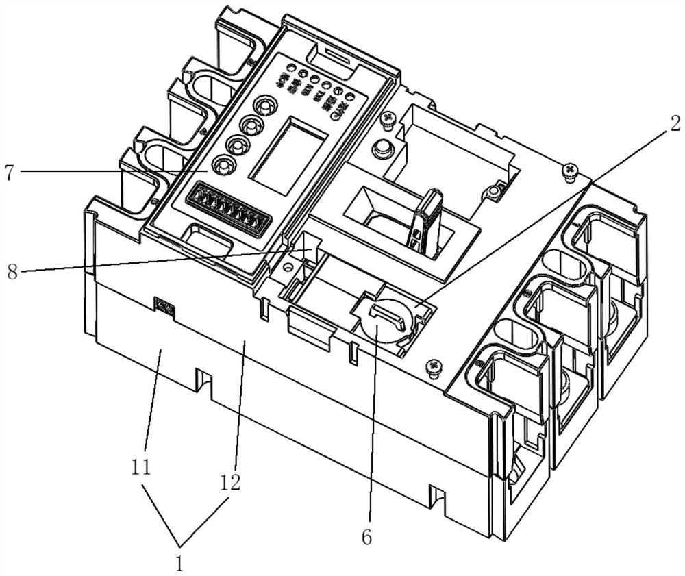 Modularized intelligent measurement circuit breaker integrating signal indication and communication functions