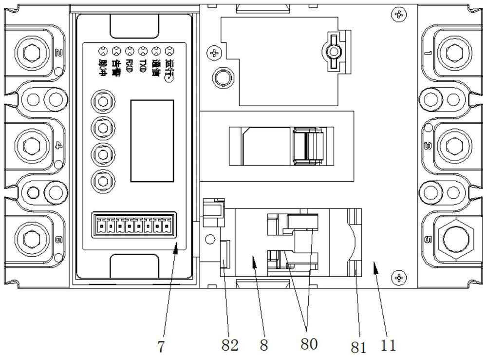 Modularized intelligent measurement circuit breaker integrating signal indication and communication functions