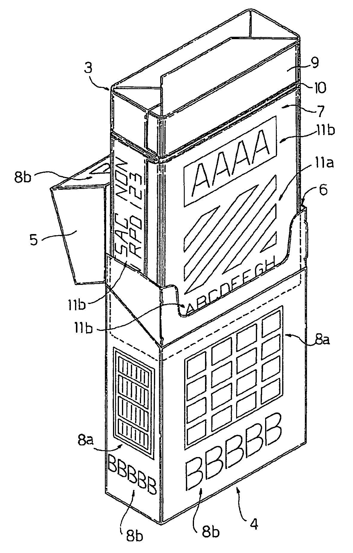 Container of cigarettes