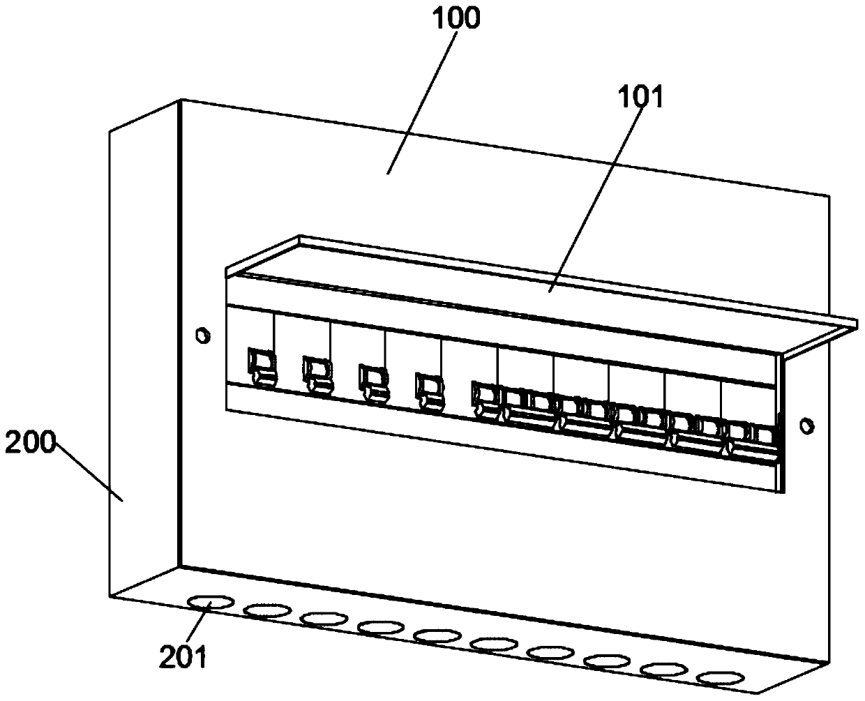 Modular assembly-type civil power distribution box