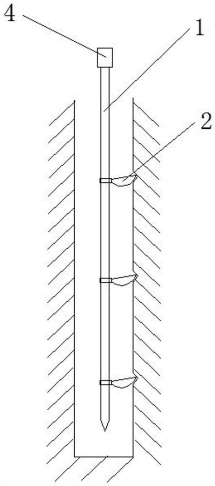 Deep soil sampling and sample separation detection method