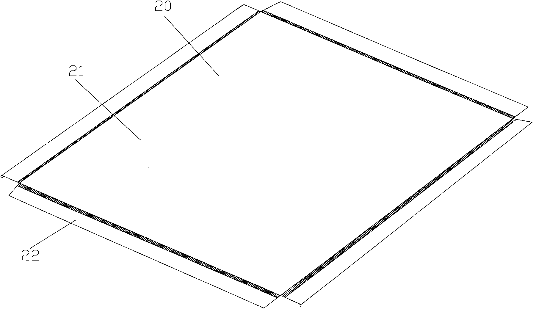 Projection screen with frame structure and capable of reducing transport volume