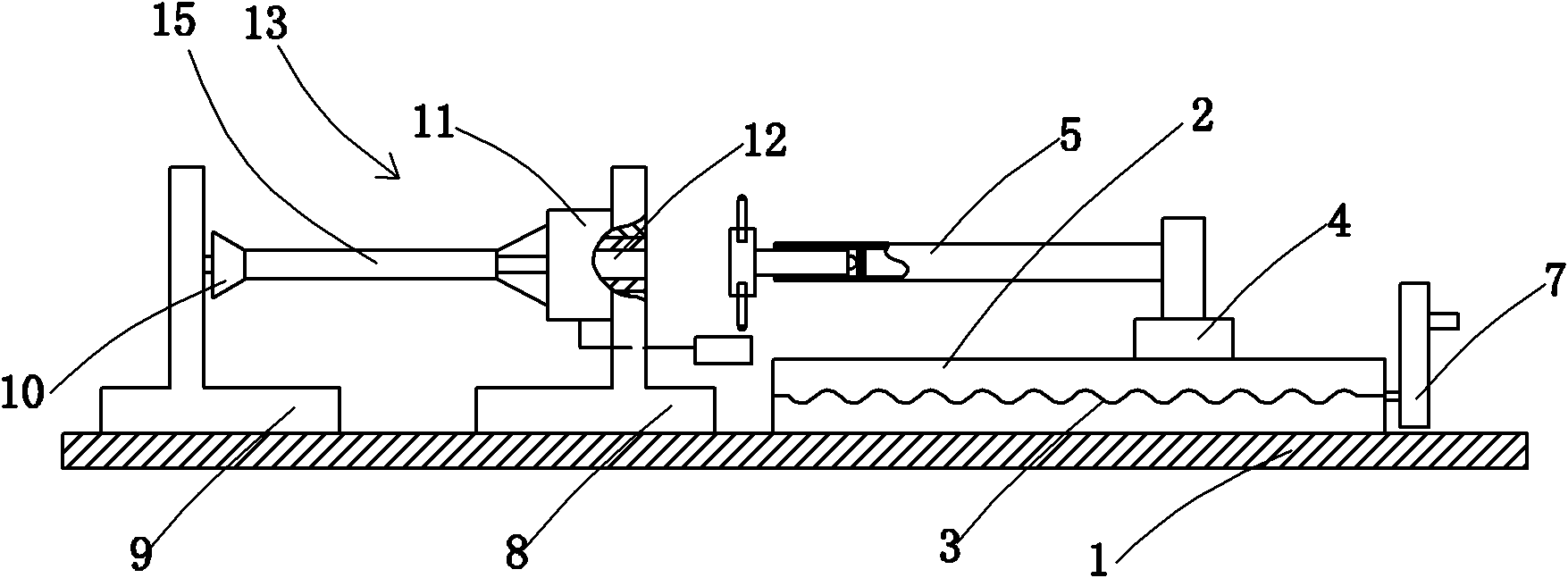 Inner diameter multiparameter measuring device for large length-to-diameter ratio pipe and measuring method thereof