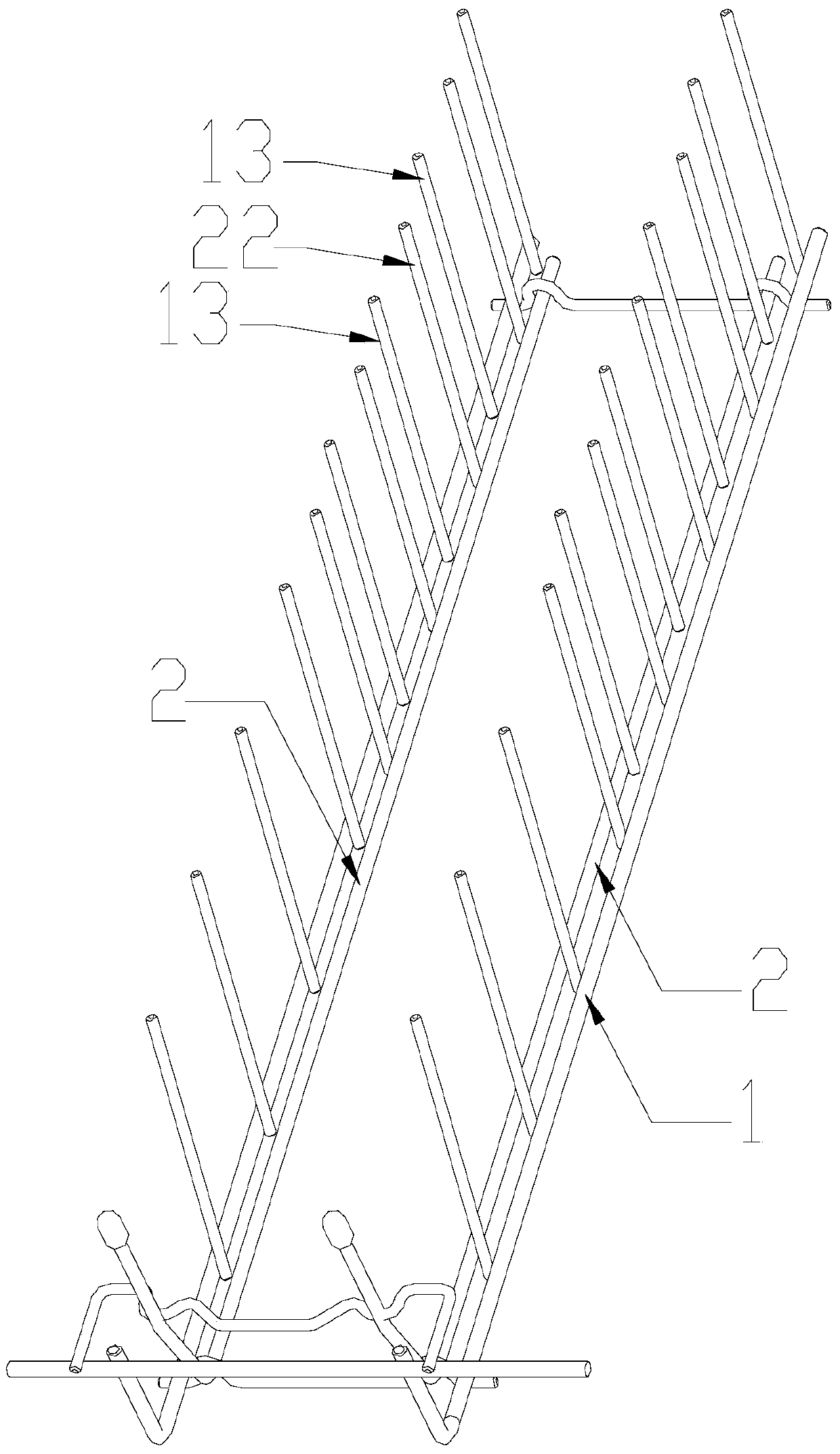 Reversible shelf for dishwasher