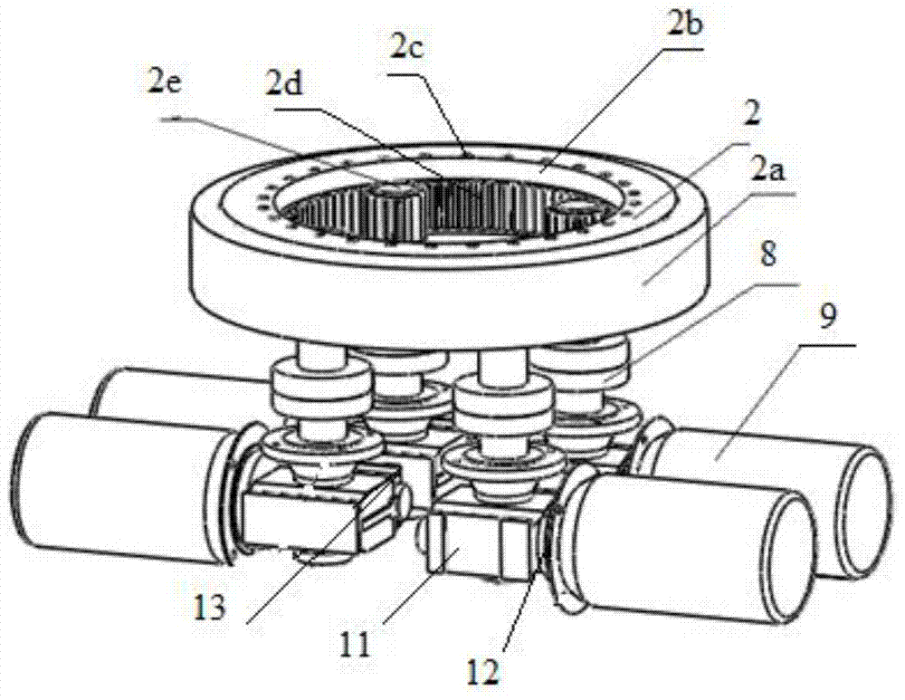 Cutterhead reduced scale test table of full face rock tunnel boring machine and design method