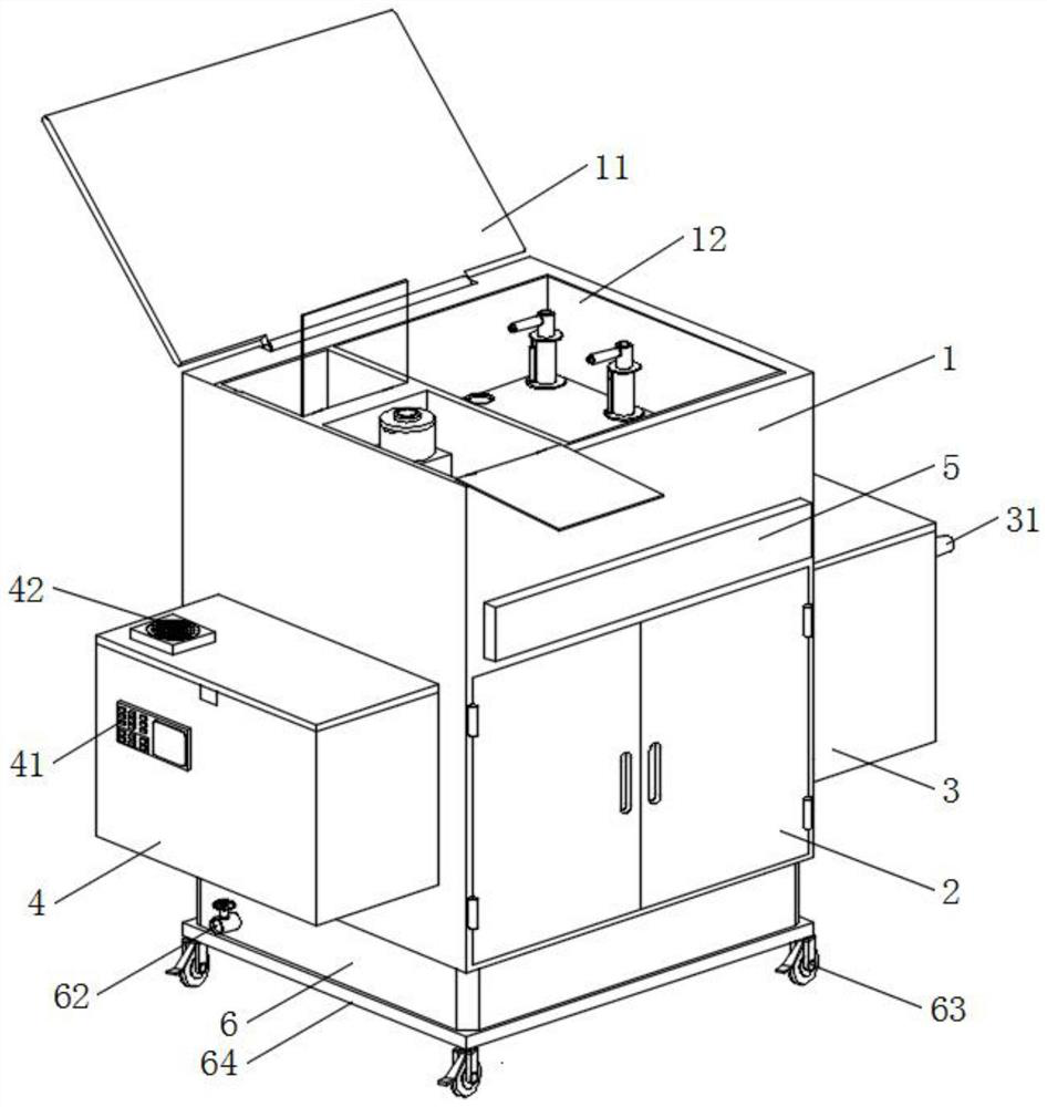 Unstable body fluid examination device for endocrinology department