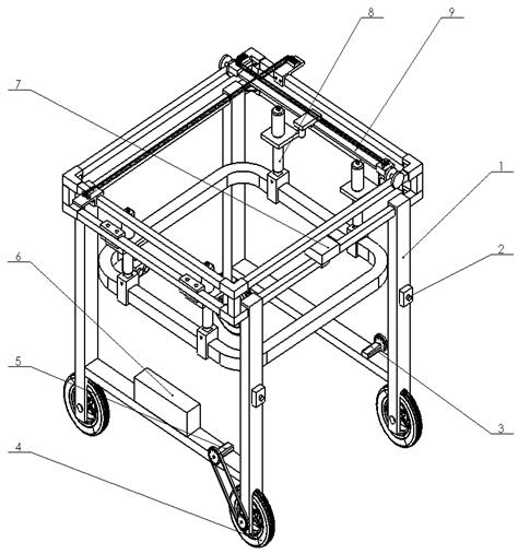 A field-oriented self-propelled crop phenotype acquisition device and acquisition method