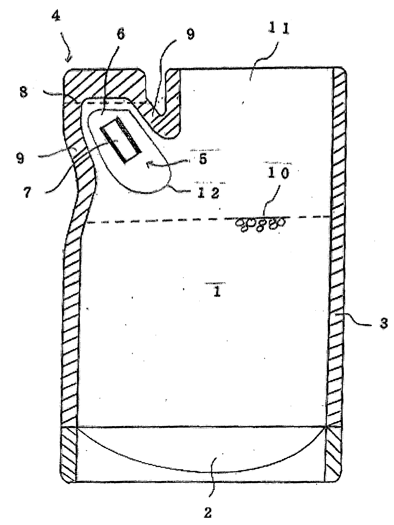 Pouch for storing granules