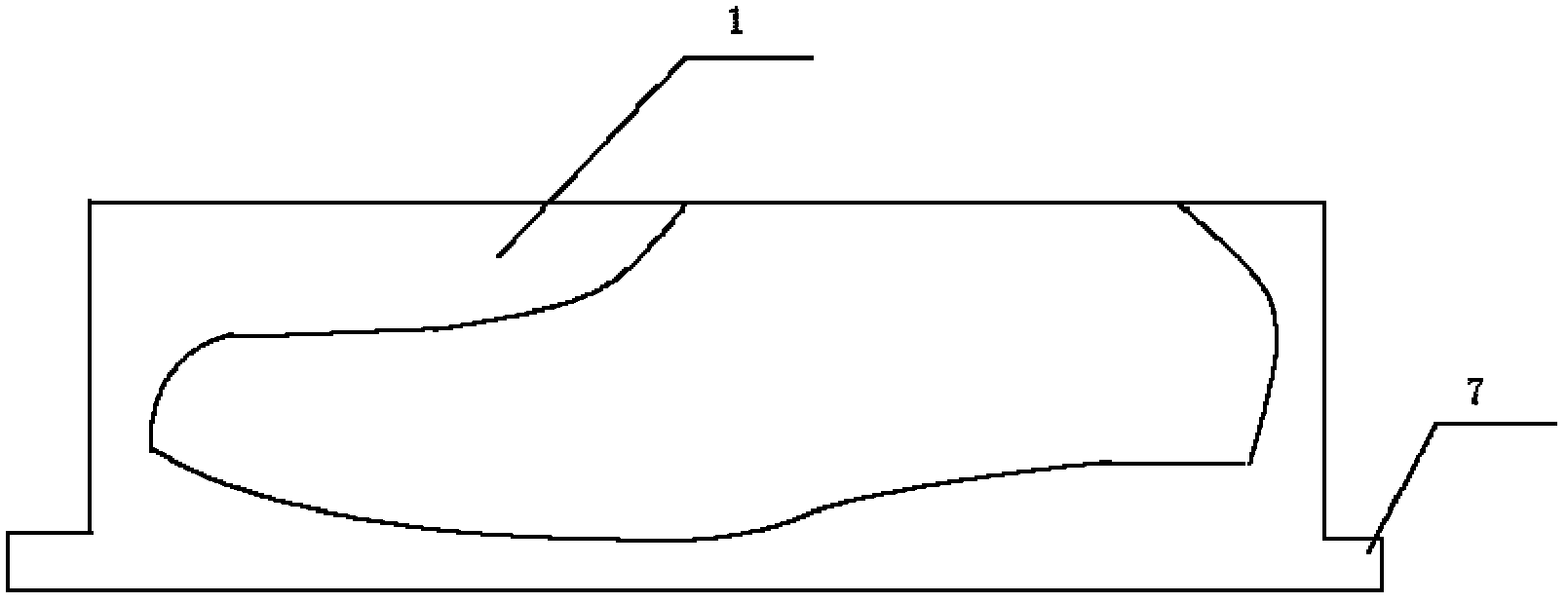 Tool and method for manufacturing foot mould