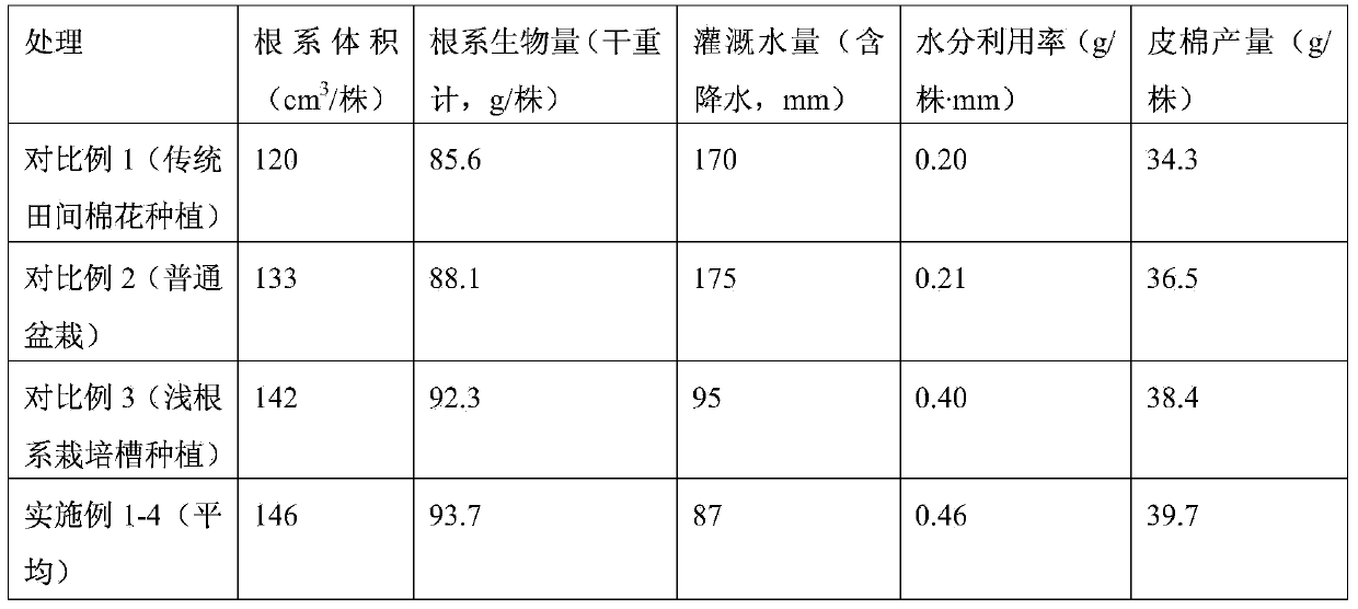 Cultivation trough for stably supplying soil water for tap root crops