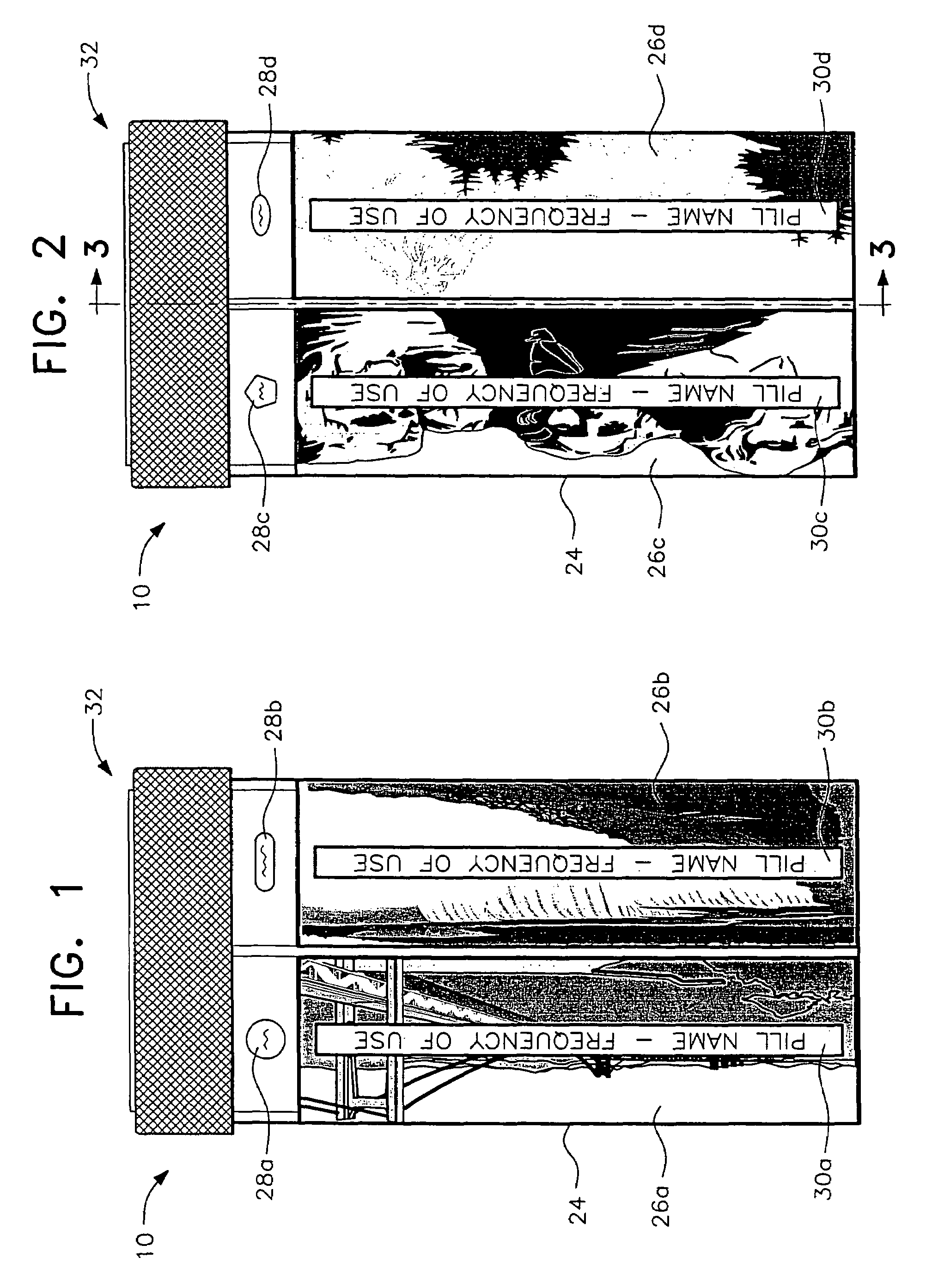 Multiple compartment pill dispenser