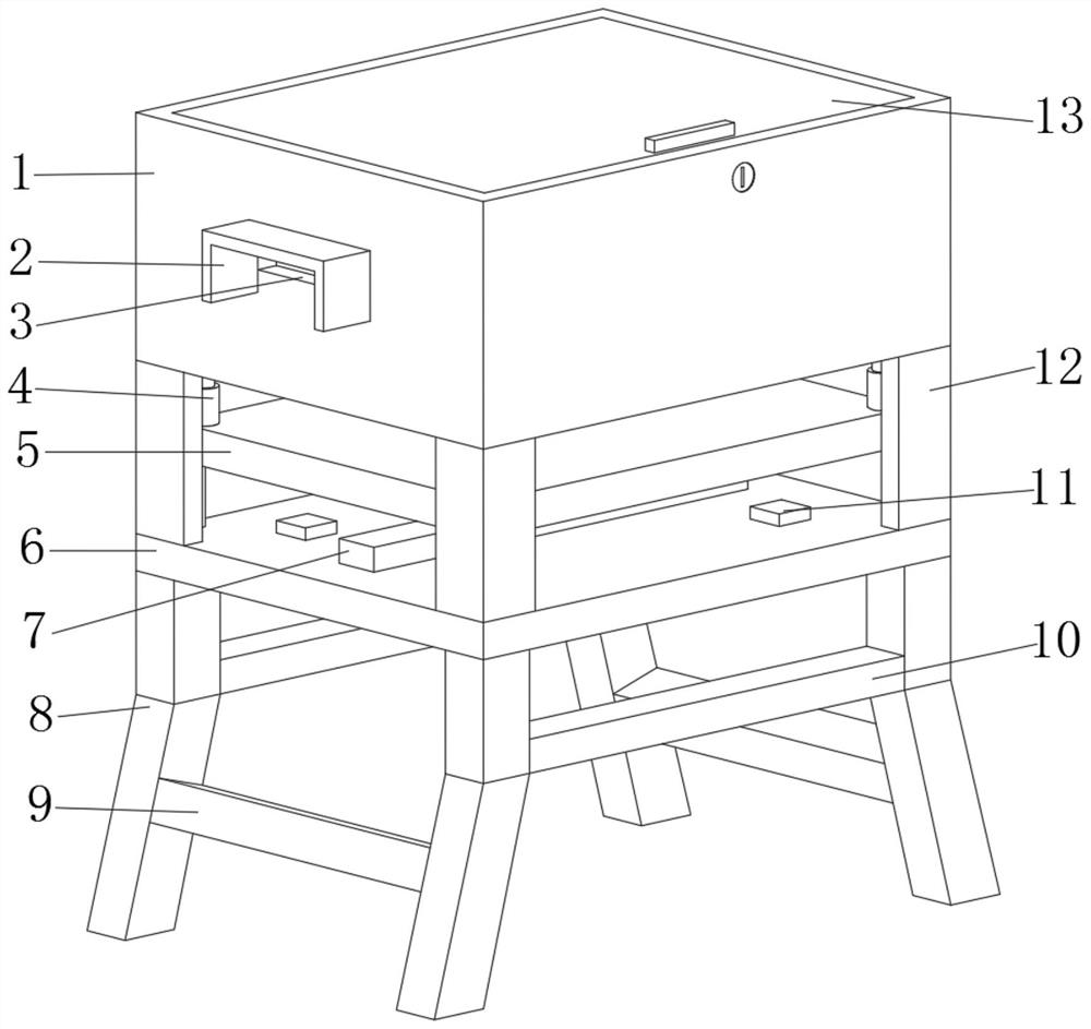 Anti-seismic transformer box with counterweight buffer function