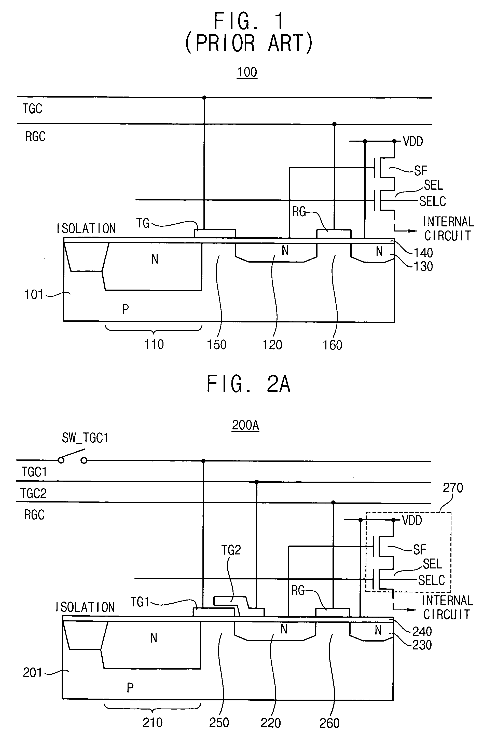 Active pixel sensor with coupled gate transfer transistor