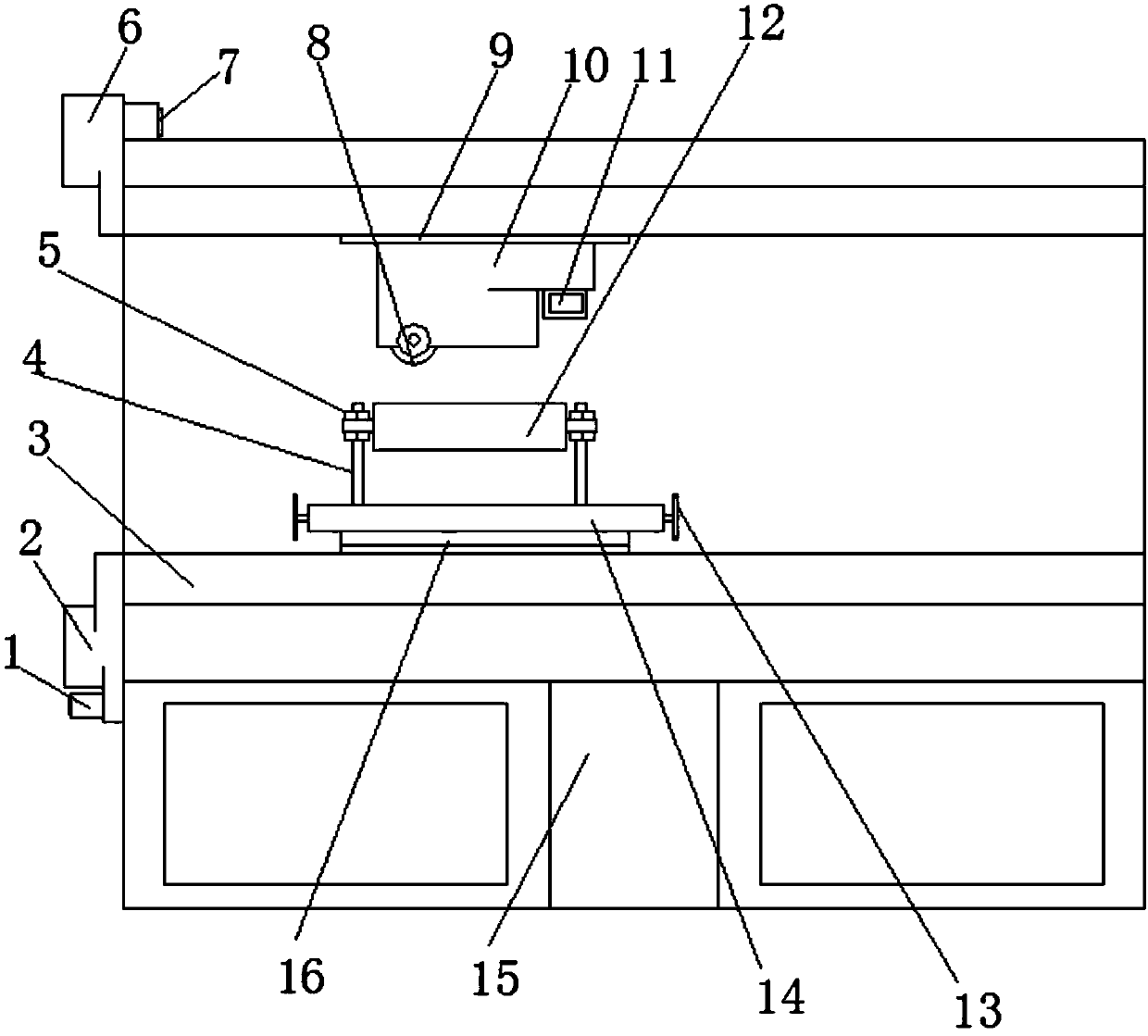 Mechanical mold leveling treatment device