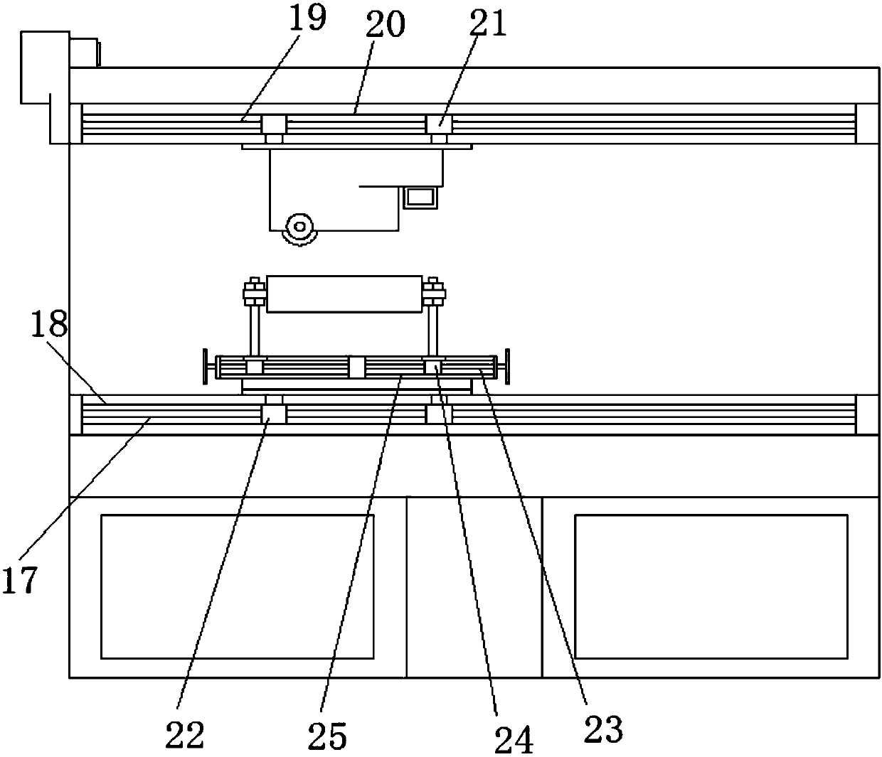 Mechanical mold leveling treatment device