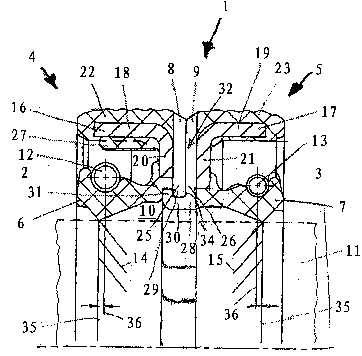 Radial shaft seal for separating two media