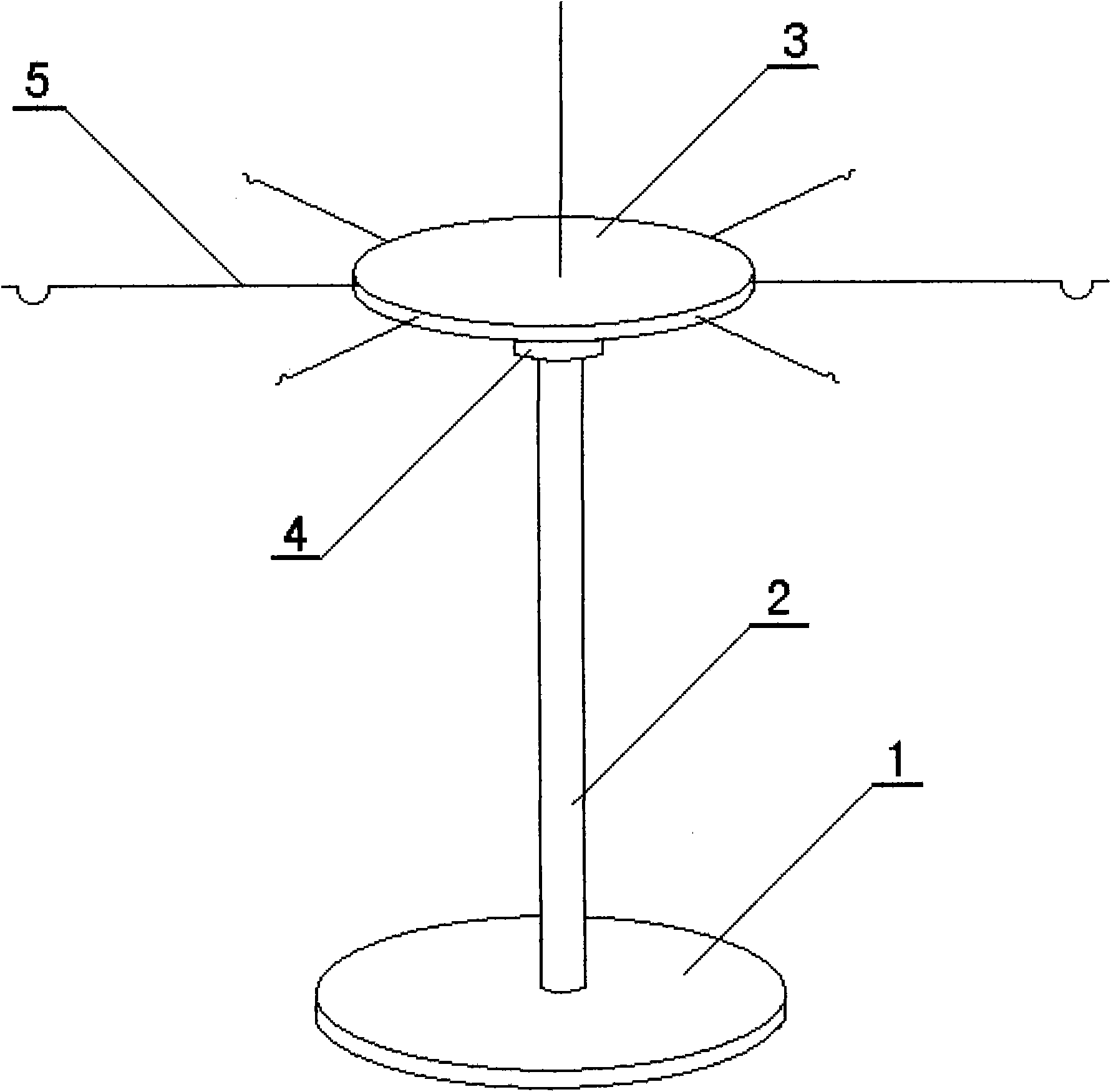 Rotary and multifunctional desk for placing films