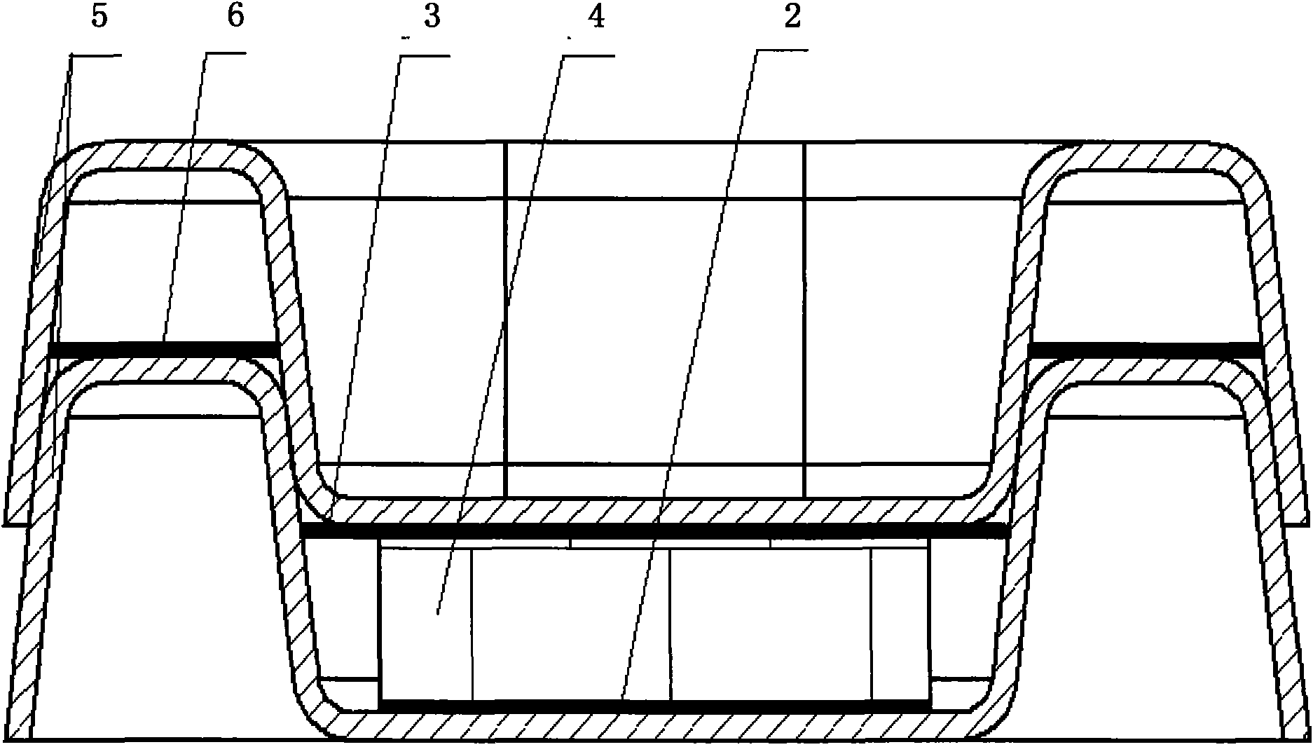 Double sealing face fin plate-type heat exchanger