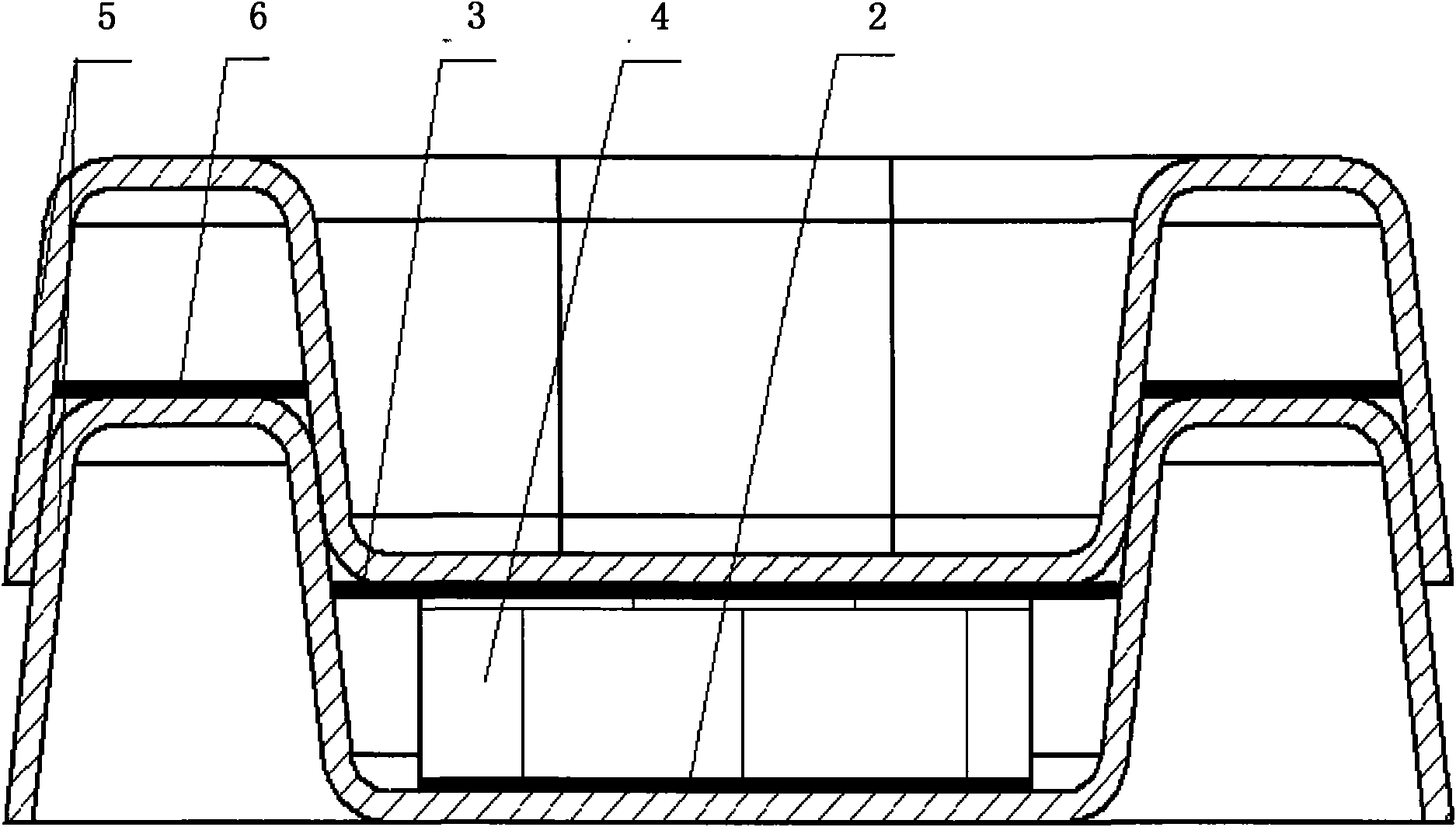 Double sealing face fin plate-type heat exchanger