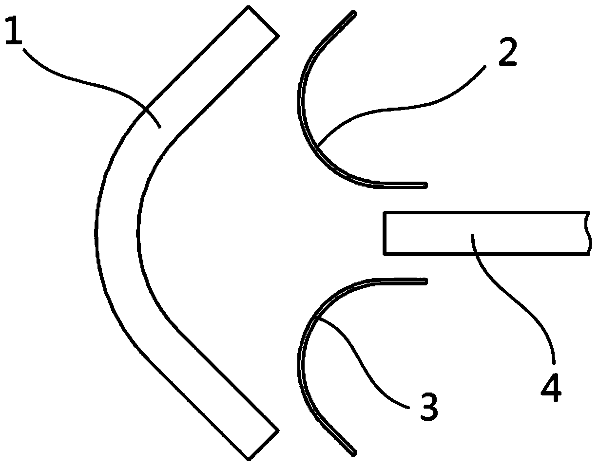 Double-leaf spring type shaftless drift soft joint