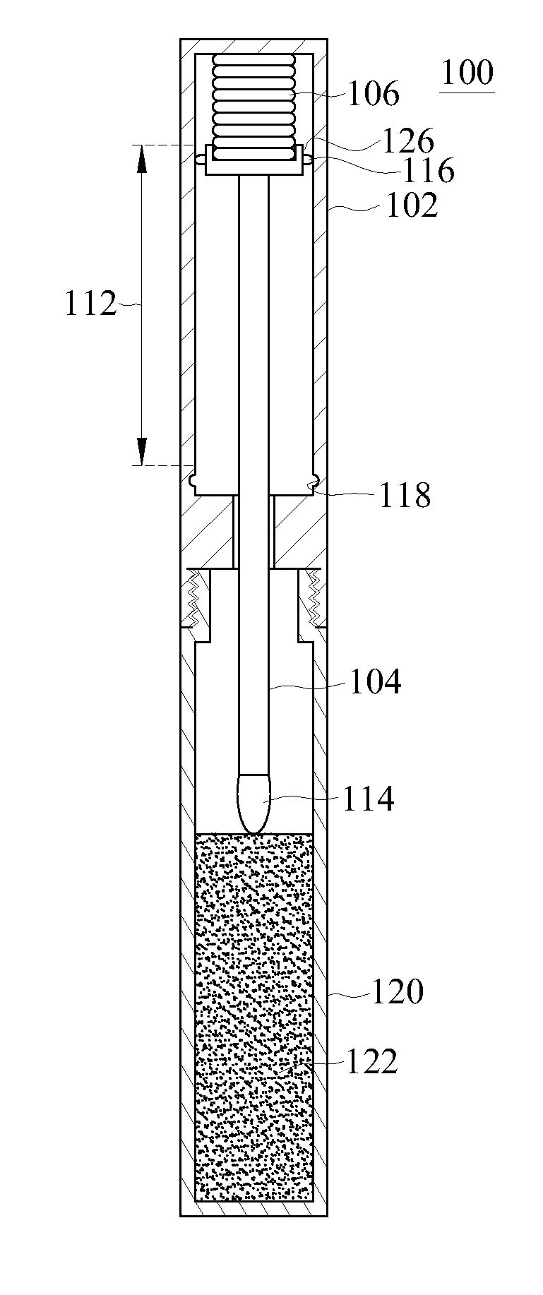 Storage structure for make-up powder applicator