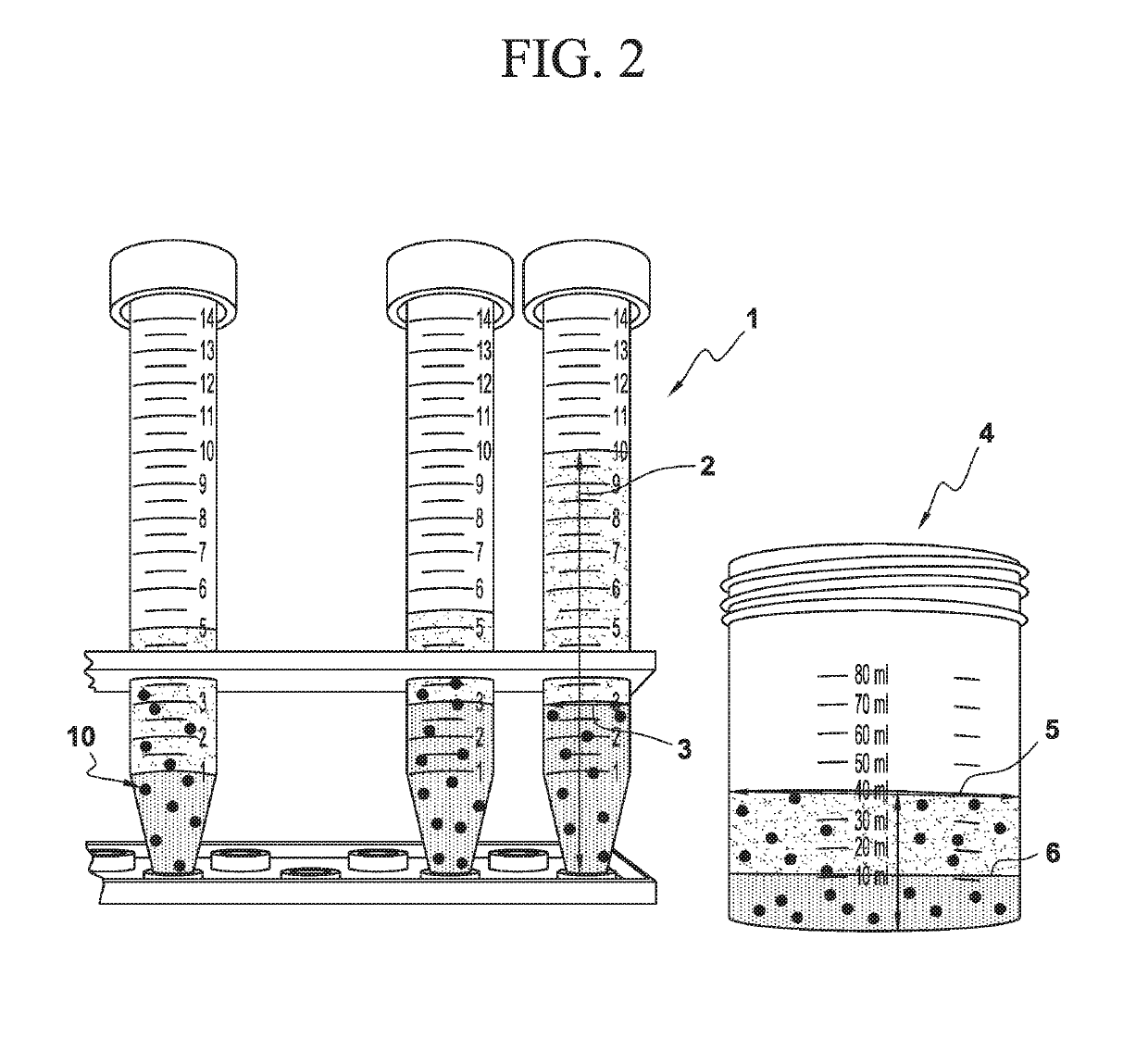 Container for rapid blood detection and blood loss assessment