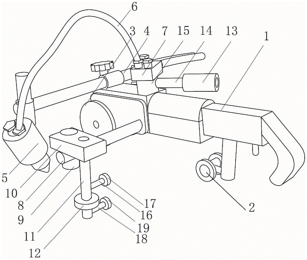 Chamfering and cutting flame trolley