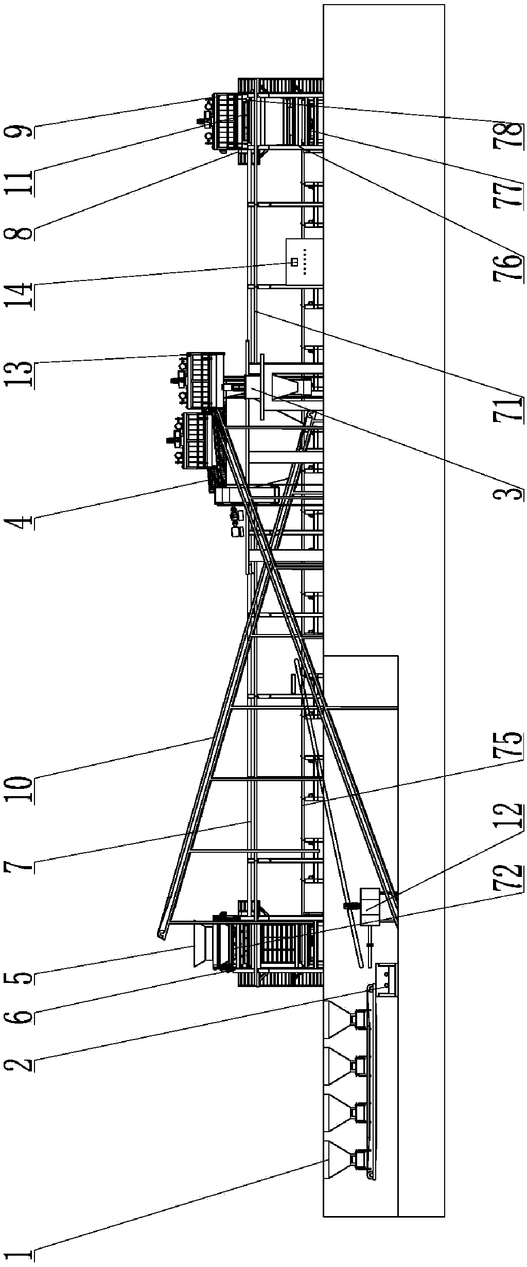 Organic material tray type three-dimensional fermentation system and fermentation method thereof