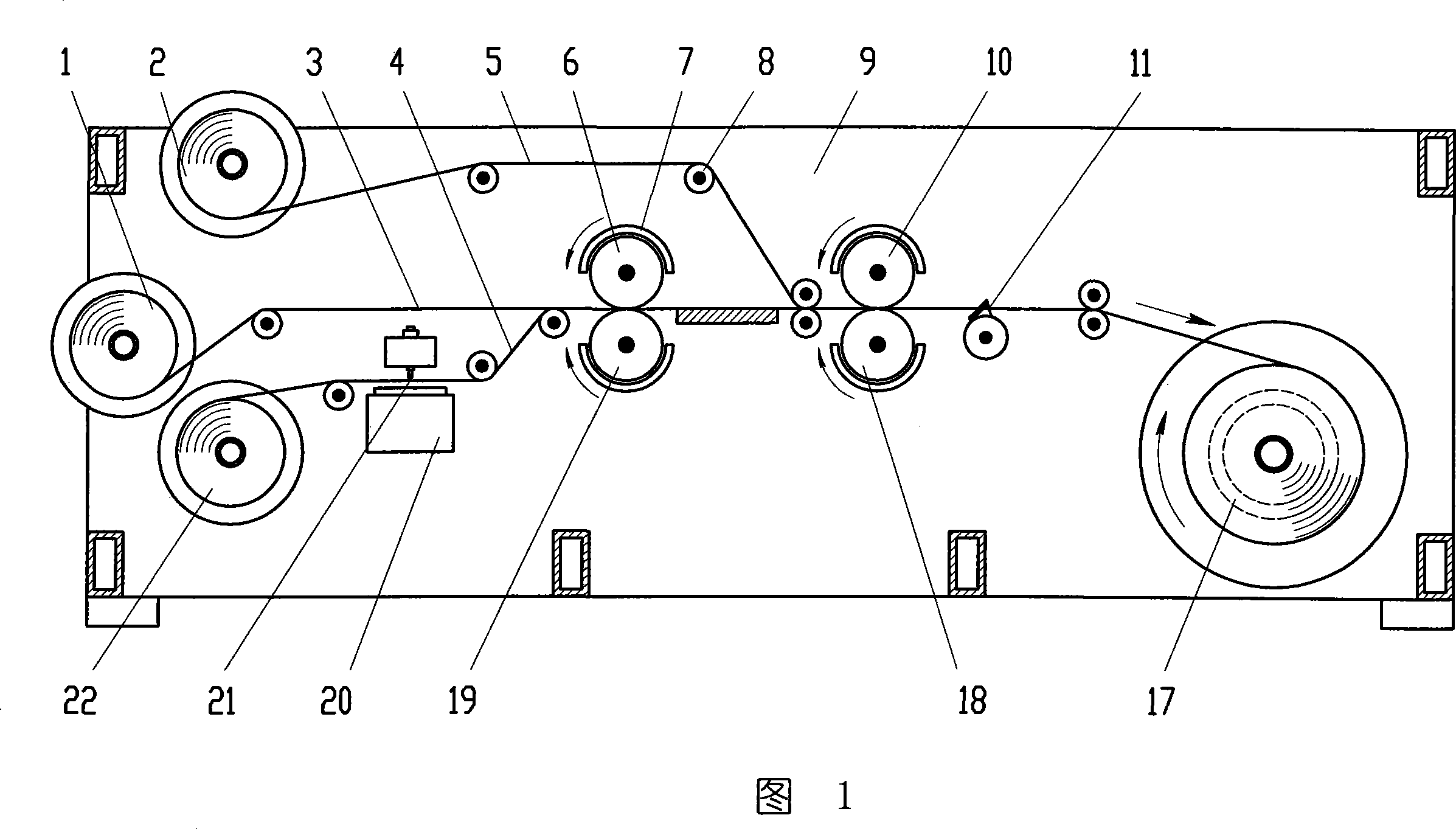 Paster type maze flow passage drip irrigation belt and production process