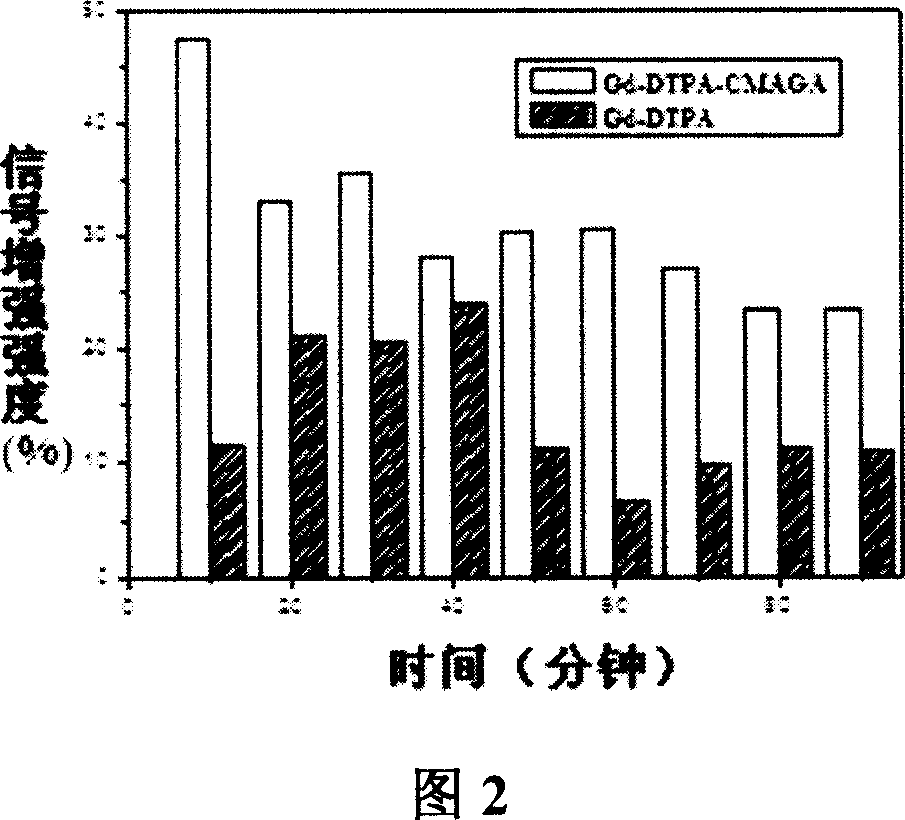 Magnetic resonance imaging contrast using arabinogalactan as carrier