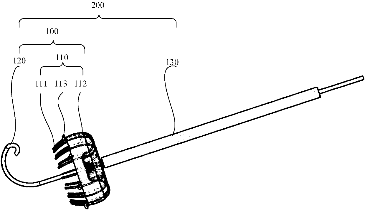 Left auricle occluder and occluding device