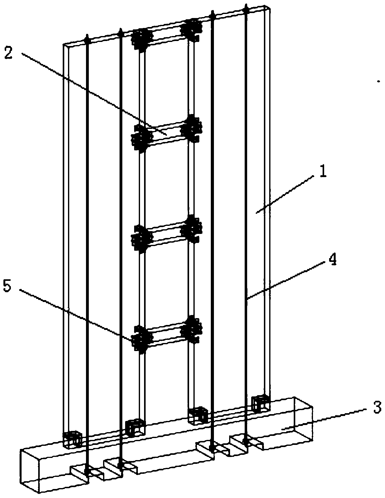 A swingable and self-resetting prestressed cross-laminated timber combined shear wall